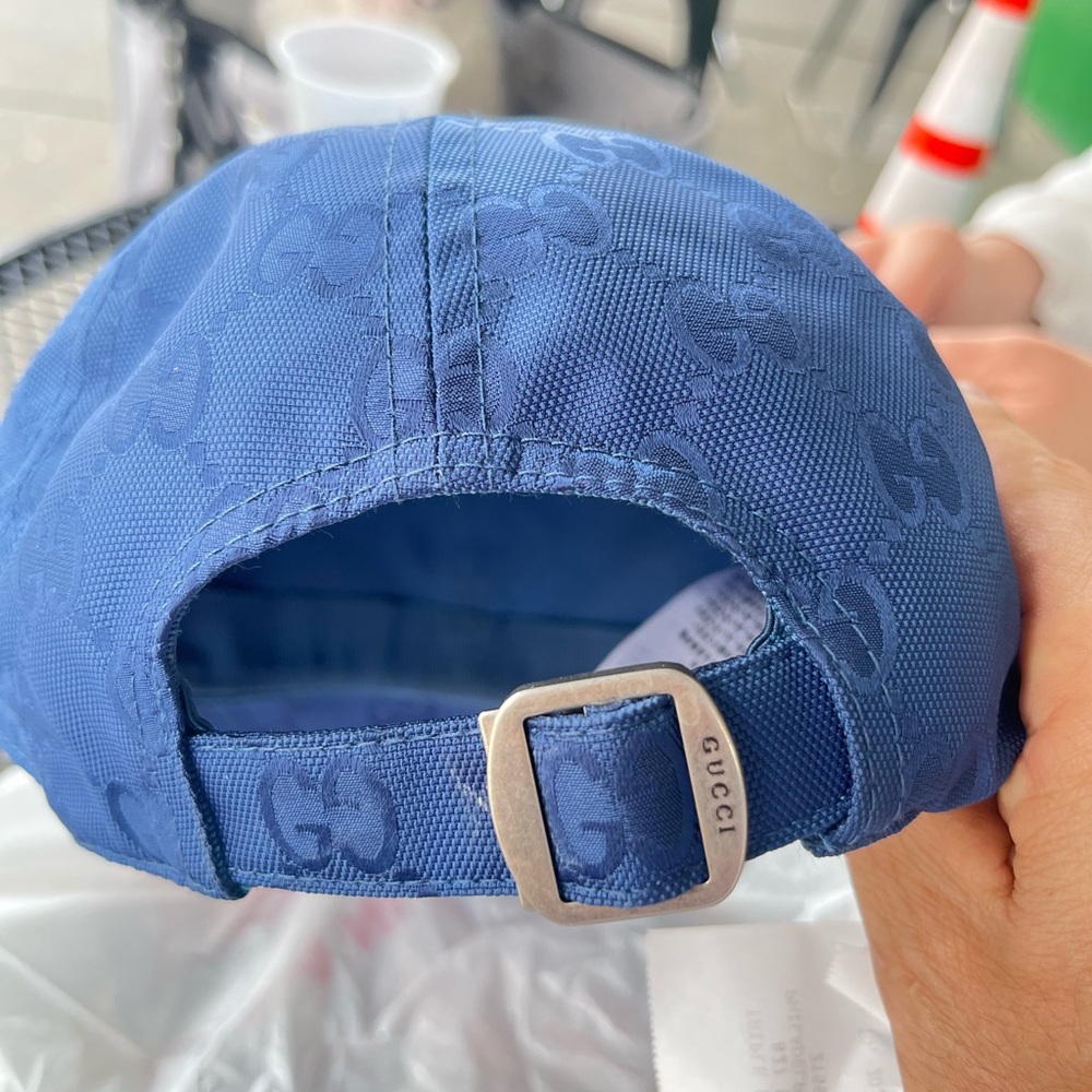New in box with tags Gucci Blue GG Monogram Baseball Cap for spring & summer.🇮🇹 - Picture 7 of 10